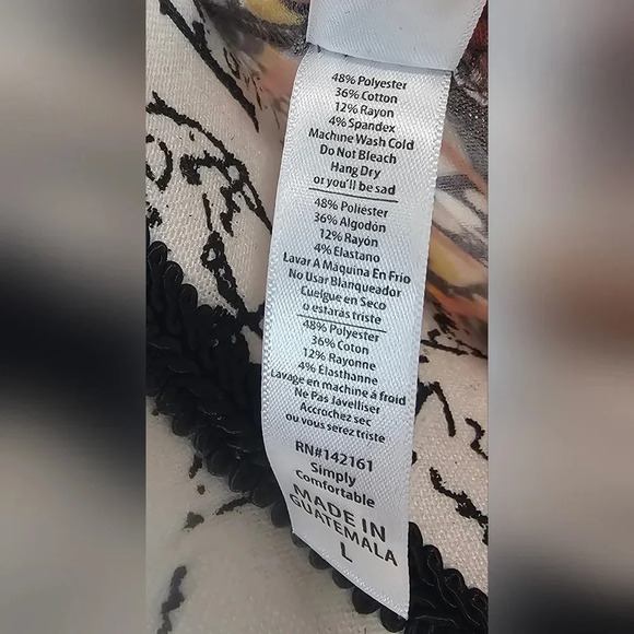 LulaRoe Women's Perfect T Multicolor Half Sleeve Tunic Size Large NWT - Picture 10 of 12